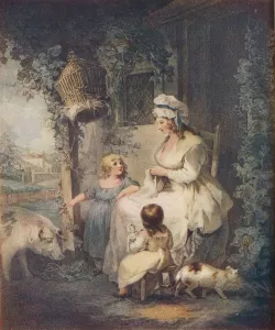George Morland Prints: The Farmers Door, 1790. Artist: Benjamin Duterrau