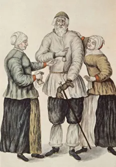 Nordic Museum Prints: Farmers from Mora, c1690-1700. Creator: Unknown