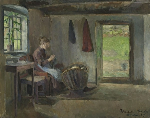 Open Door Prints: Farmhouse Interior, Skotta, Baerum, 1887. Creator: Harriet Backer