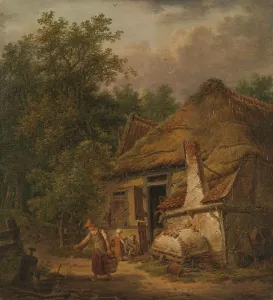 Pump Prints: Farmhouse near Helvoirt, 1814-1816. Creator: Pieter Barbiers