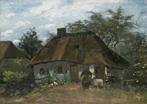 Scarf Prints: Farmhouse in Nuenen, 1885. Creator: Vincent van Gogh