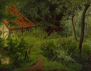 Farmhouse in the Woods, Study, 1855. Creator: Werner Holmberg