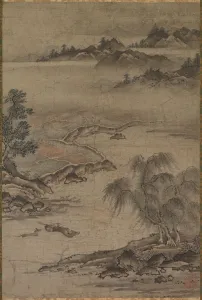 Muromachi Period Prints: Farming and Herding Buffalo in Summer, mid- to late 1500s. Creator: Kan? J?shin (Hideyori)