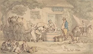 Farming scene, 1780-1827. Creator: Thomas Rowlandson