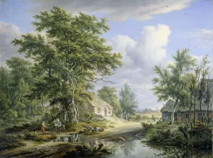 Van Drielst Egbert Prints: Farms on the Fringe of a Wood, 1812. Creator: Egbert van Drielst