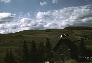 Farms in the vicinity of Caribou, Aroostook County, Maine. 1940. Creator: Jack Delano