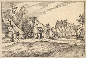 Visscher Gallery: Farms in a Village from Regiunculae et Villae Aliquot Ducatus Brabantiae, ca. 1610