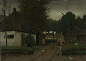 Sayings Prints: Farmstead, 1890-1900. Creator: Johann Eduard Karsen