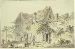 Emanuel Prints: In front of a farmstead. Creator: Emanuel Murant