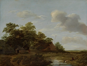 Sand Dune Prints: A Farmstead by the Dunes. Creator: Jan van der Meer