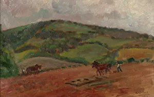 Arable Prints: Farmwork, 1924. Creator: Alfred William Finch