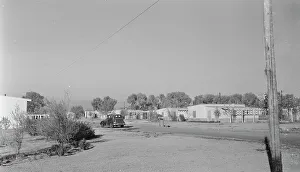 Bungalow Prints: Farmworkers homes, Glendale, Arizona, 1936. Creator: Dorothea Lange