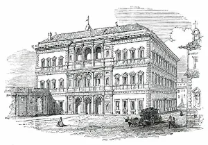 Palazzo Prints: Farnese Palace - Rome, 1850. Creator: Unknown