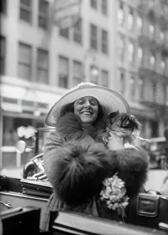 Sun Hat Prints: Farrar, between c1915 and c1920. Creator: Bain News Service