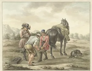 Abraham Delfos Prints: Farrier in landscape, 1741-1820. Creator: Abraham Delfos