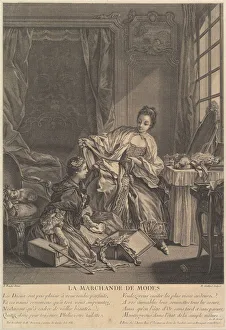 Gaillard Rene Prints: Fashion Merchant, 1746-55. Creator: Rene Gaillard