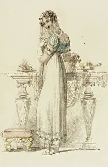 Regency Era Prints: Fashion Plate (Ball Dress), 1814. Creator: Rudolph Ackermann