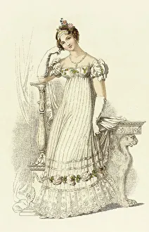 Fashion Plate (Bridal Dress), 1816. Creator: Unknown