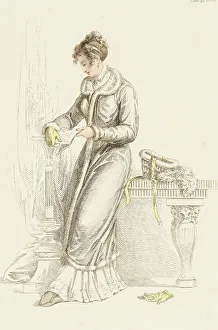 Carriage Dress Prints: Fashion Plate (Carriage Dress), 1811. Creator: Rudolph Ackermann