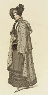 Line Engraving Prints: Fashion Plate (Carriage Dress), 1818. Creator: Rudolph Ackermann