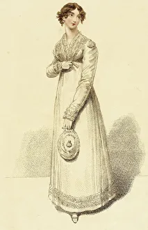 Handbag Prints: Fashion Plate (Dinner Dress), 1815. Creator: John Bell
