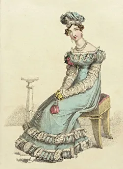 Handbag Prints: Fashion Plate (Dinner Dress), 1822. Creator: John Bell