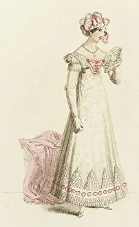 Wearing Prints: Fashion Plate (English Evening Dress), 1820. Creator: John Bell