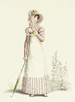 Wearing Prints: Fashion Plate (English Summer Recess Walking Dress), 1819. Creator: John Bell