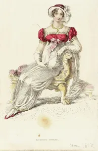 Regency Era Prints: Fashion Plate (Evening Dress), 1812. Creator: Rudolph Ackermann
