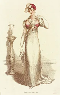 Fashion Plate (Evening Dress), 1813. Creator: John Bell