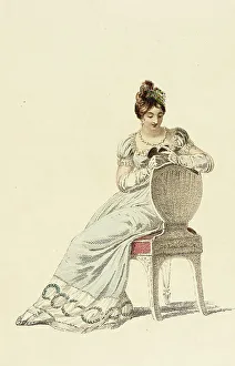 Regency Era Prints: Fashion Plate (Evening Dress), 1815. Creator: Rudolph Ackermann