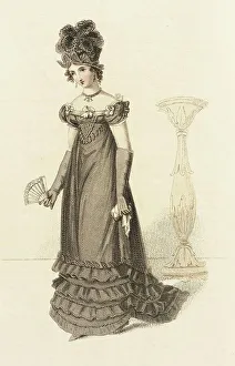 Wearing Prints: Fashion Plate (Evening Dress), 1820. Creator: John Bell
