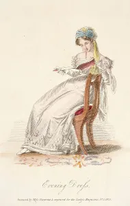 Programme Prints: Fashion Plate (Evening Dress), 1825. Creator: Unknown