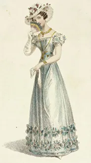 Regency Era Prints: Fashion Plate (Evening Dress), 1825. Creator: Rudolph Ackermann
