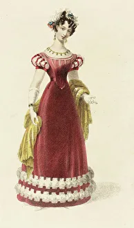 Short Sleeved Prints: Fashion Plate (Evening Dress), 1826. Creator: Rudolph Ackermann