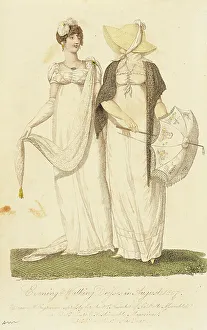August Prints: Fashion Plate (Evening & Walking Dresses in August 1807)