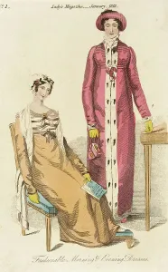 Ladies Prints: Fashion Plate (Fashionable Morning and Evening Dresses), 1813. Creator: Unknown