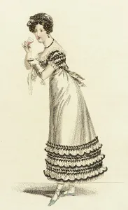 Short Sleeved Prints: Fashion Plate (French Ball Dress), 1820. Creator: John Bell