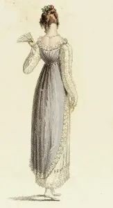 Fashion Plate (Full Dress), 1814. Creator: Rudolph Ackermann
