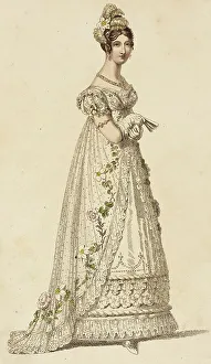 Regency Era Prints: Fashion Plate (Full Dress), 1817. Creator: Rudolph Ackermann