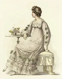Regency Era Prints: Fashion Plate (Half Dress), 1816. Creator: Rudolph Ackermann