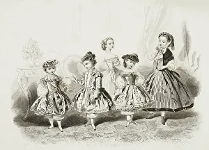 Fashion plate - Journal des Demoiselles IV, 1860. Creator: Gilquin & Dupain