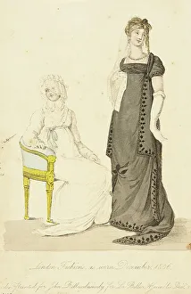 December Prints: Fashion Plate (London Fashions As Worn December 1806), 1806. Creator: John Bell