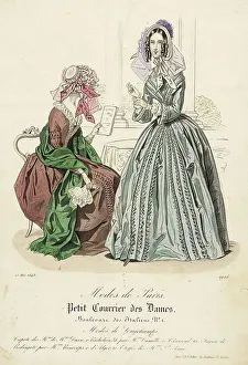 Ladies Prints: Fashion Plate (Modes de Paris), 1843. Creator: Unknown