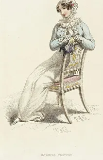 Regency Era Prints: Fashion Plate (Morning Costume), 1812. Creator: Rudolph Ackermann