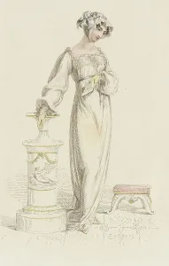 Empire Line Prints: Fashion Plate (Morning Dress), 1812. Creator: Rudolph Ackermann