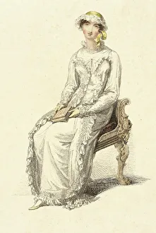Flounce Prints: Fashion Plate (Morning Dress), 1813. Creator: Rudolph Ackermann