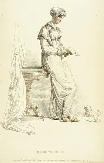 Regency Era Prints: Fashion Plate (Morning Dress), 1813. Creator: Rudolph Ackermann
