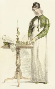Regency Era Prints: Fashion Plate (Morning Dress), 1813. Creator: Rudolph Ackermann