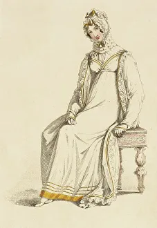 Ruffles Prints: Fashion Plate (Morning Dress), 1817. Creator: Rudolph Ackermann